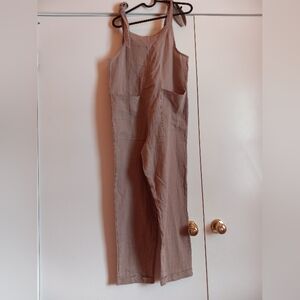 Smash + Tess For The Jilly Box Tan Jumpsuit 2XS Organic Cotton